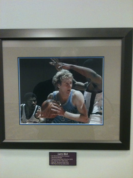 Another picture of Larry Bird at Hulman Center