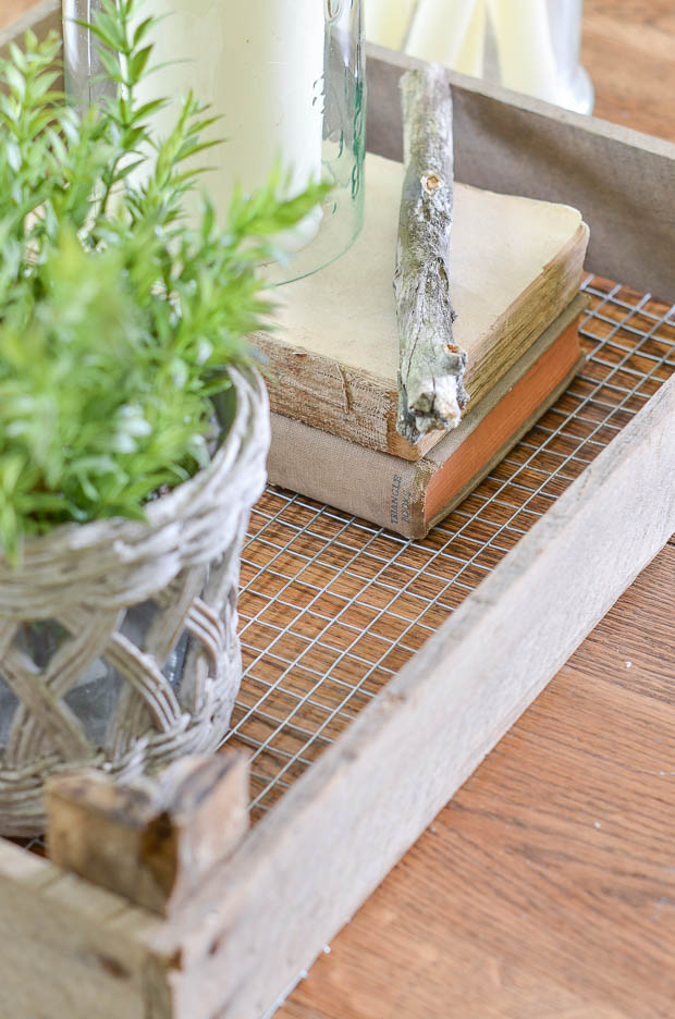 Create your own rustic tray for decorating your home.