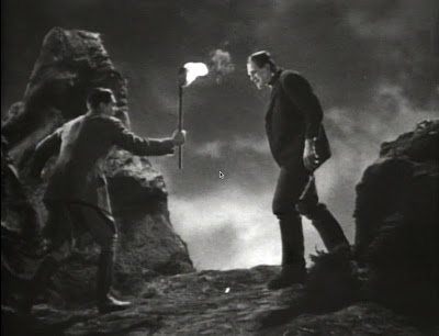 Colin Clive and Boris Karloff in Frankenstein (1931)
