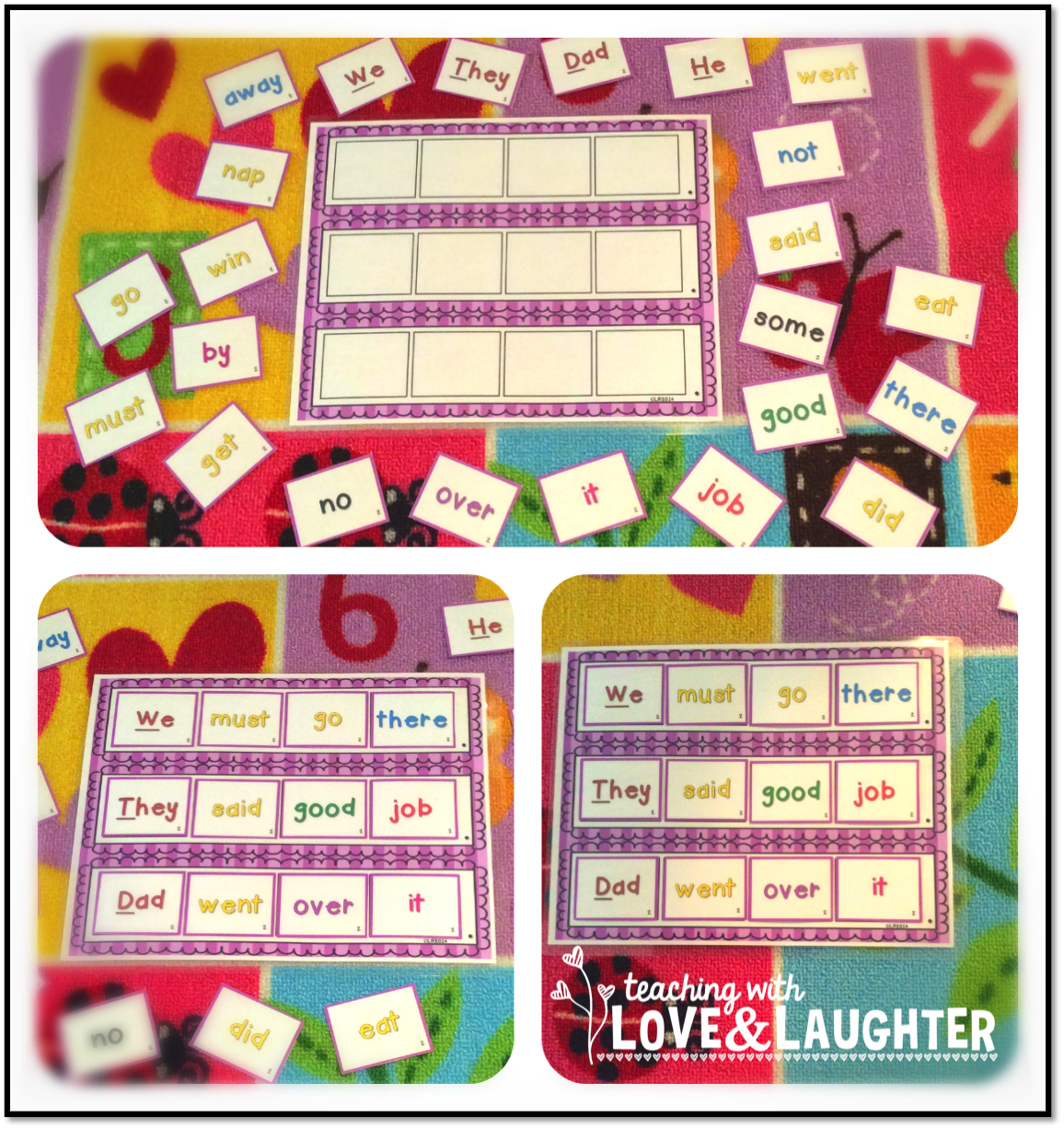 Teaching With Love And Laughter Building Sentences And Blends Teaching With Love And Laughter Building Sentences And Blends