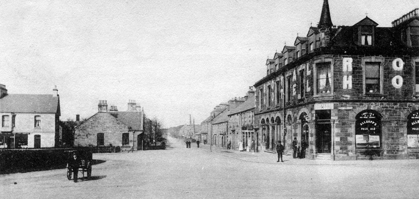 Tour Scotland Old Photograph Commercial Road Ladybank Fife Scotland