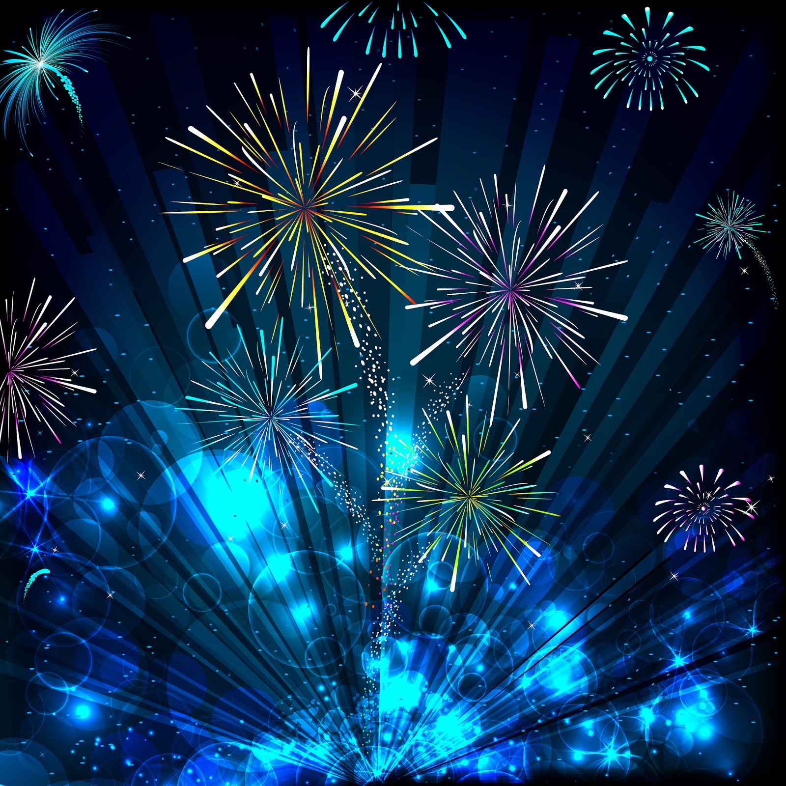 Neujahrsgrüsse Feuerwerk Bilder