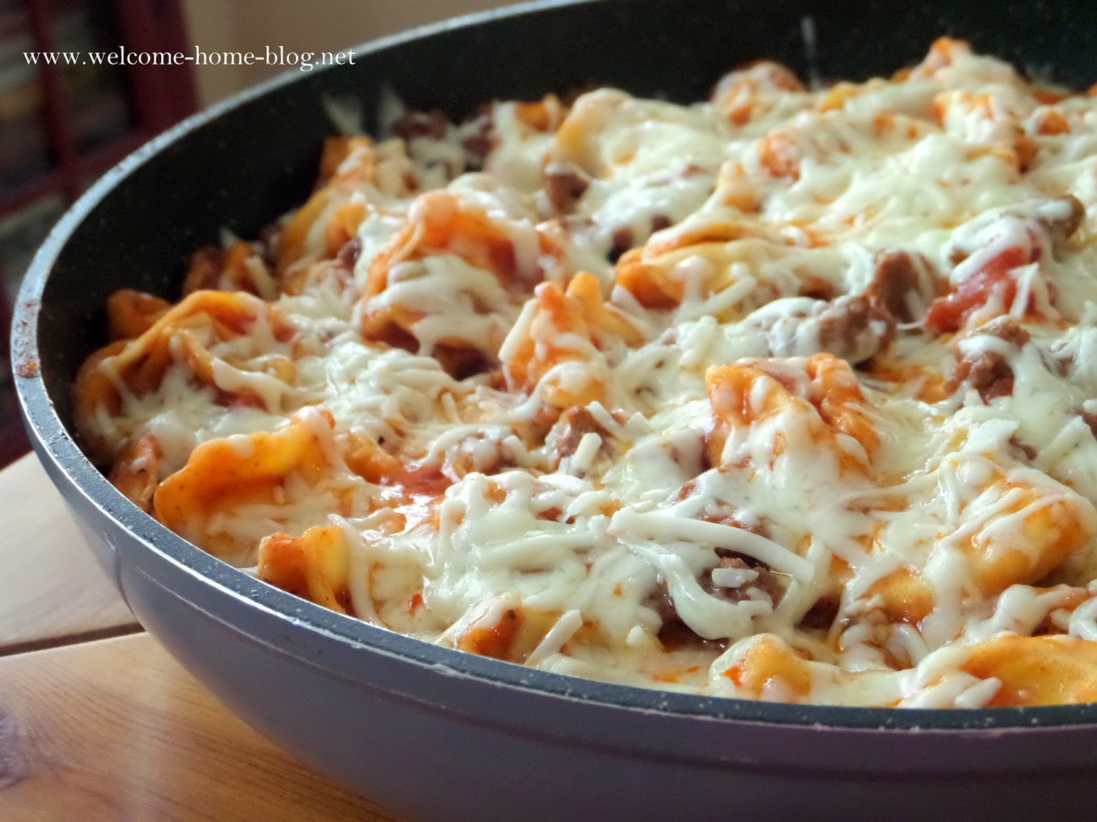 Welcome Home Blog: Tortellini and Cheese Skillet Meal