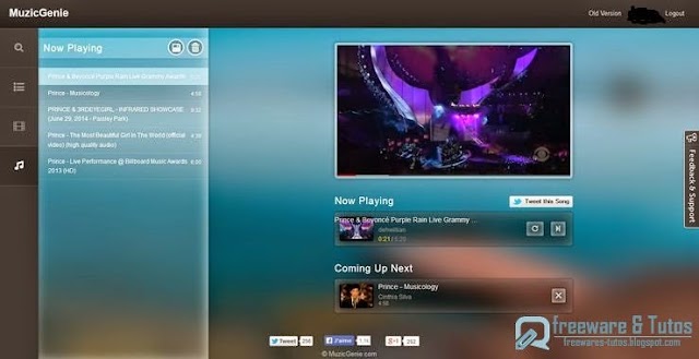 MusicGenie : une application en ligne pour créer ses propres playlists à partir de Youtube