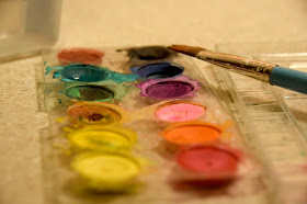 watercolors paint for bookmarks