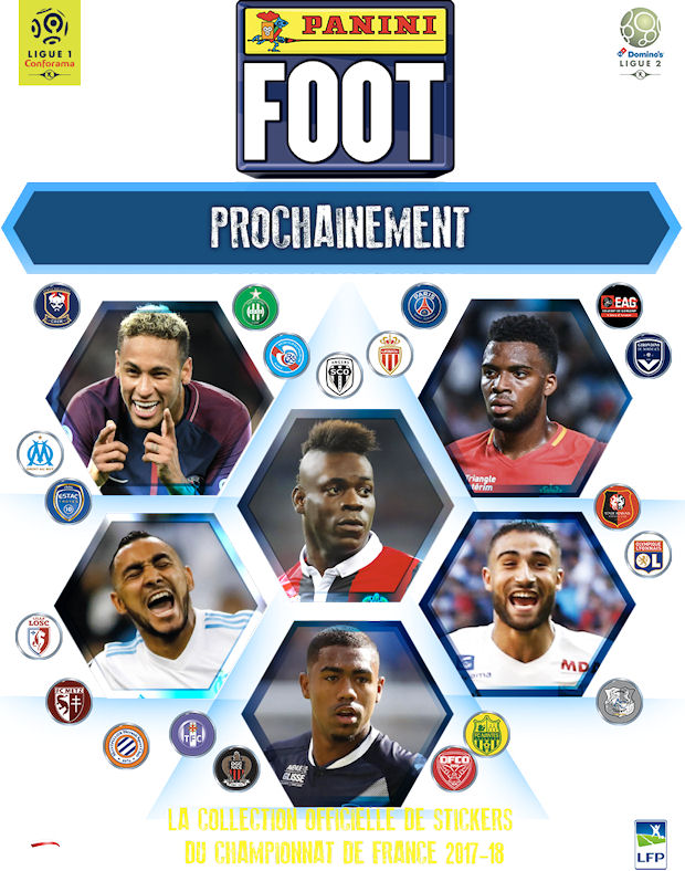 Album Panini foot - Championnat de France 2017-2018 - Collection de  stickers