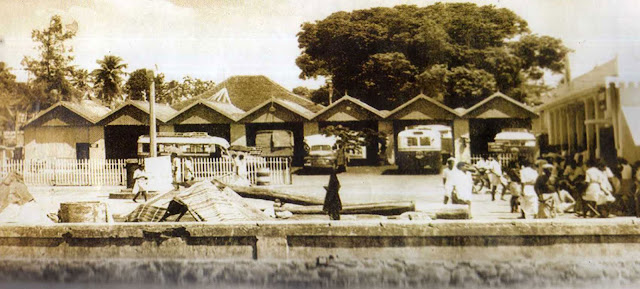 Kerela-state-transport-bus-stand-Ernakulam-on-1966