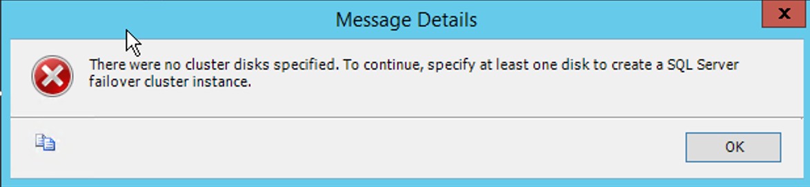 Sql failed. Sql failed