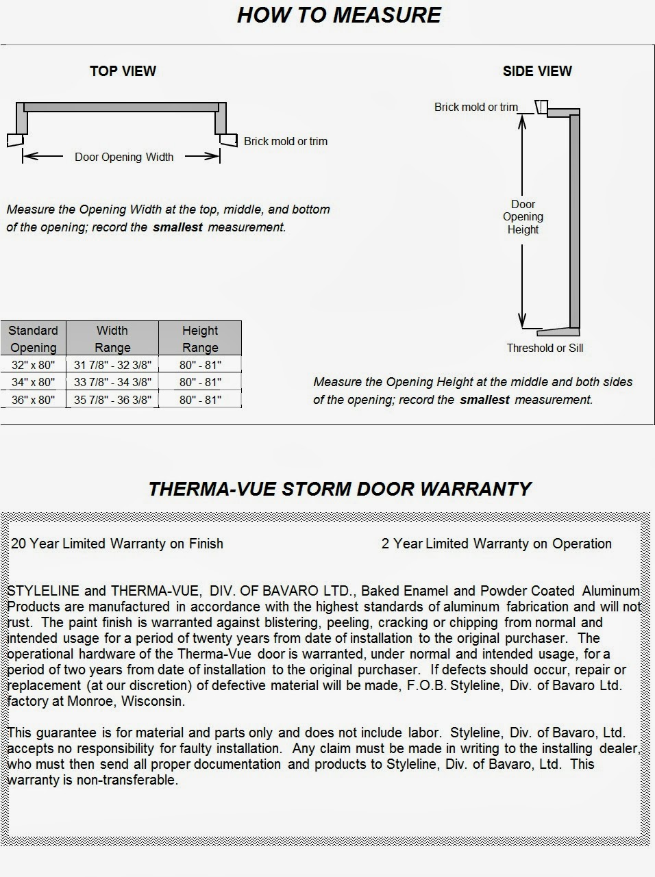 Home Improvement by Styleline 18883230594 How to Measure Storm