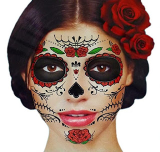 day of the dead face tattoo