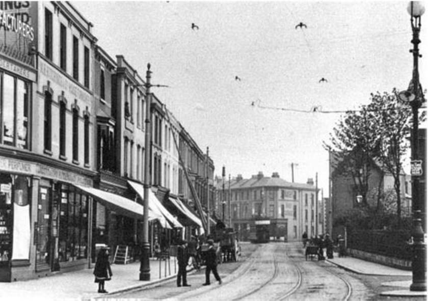 Albert Road before The Hings Theatre was built