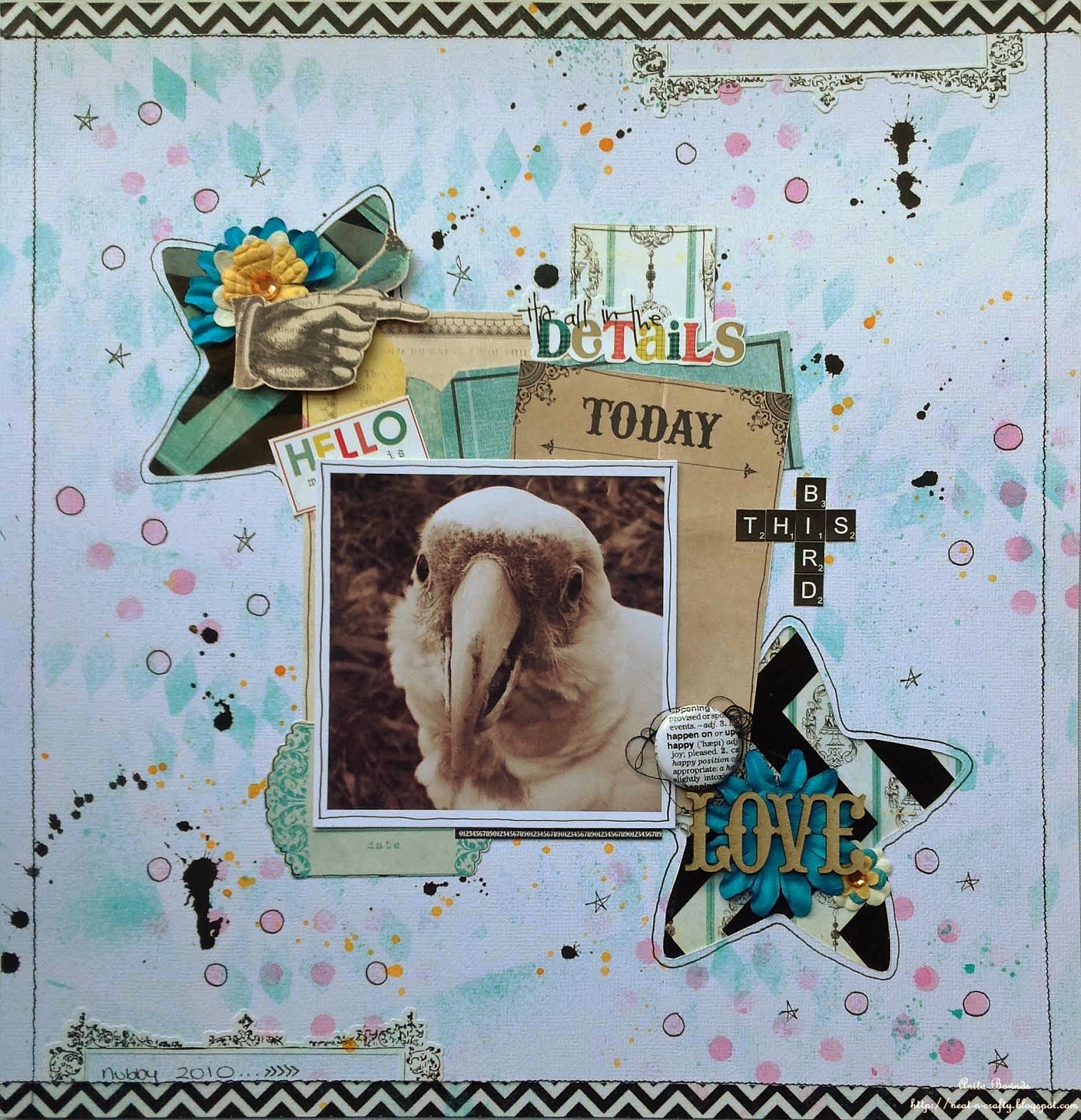 layout using Photo Freedom Birthday Wishes Collection Kit