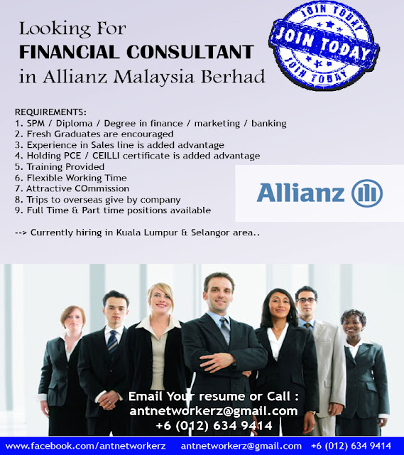 ANT NetworkerZ Risk Management Hiring Financial Consultant in Allianz