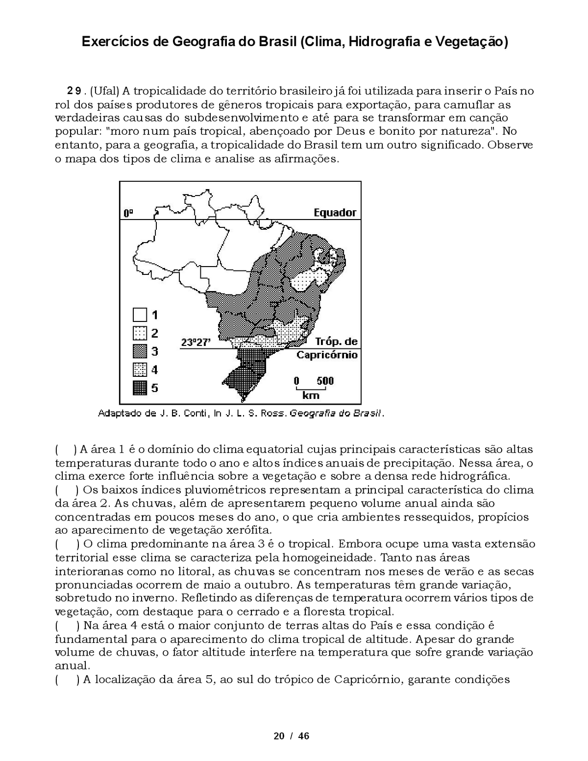 GEOGRAFIA - ATIVIDADE 15 6º Ano, PDF, Brasil