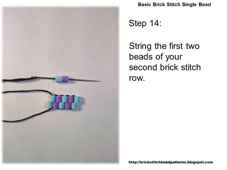 Brick Stitch Bead Patterns Journal Basic Brick Stitch Single Bead