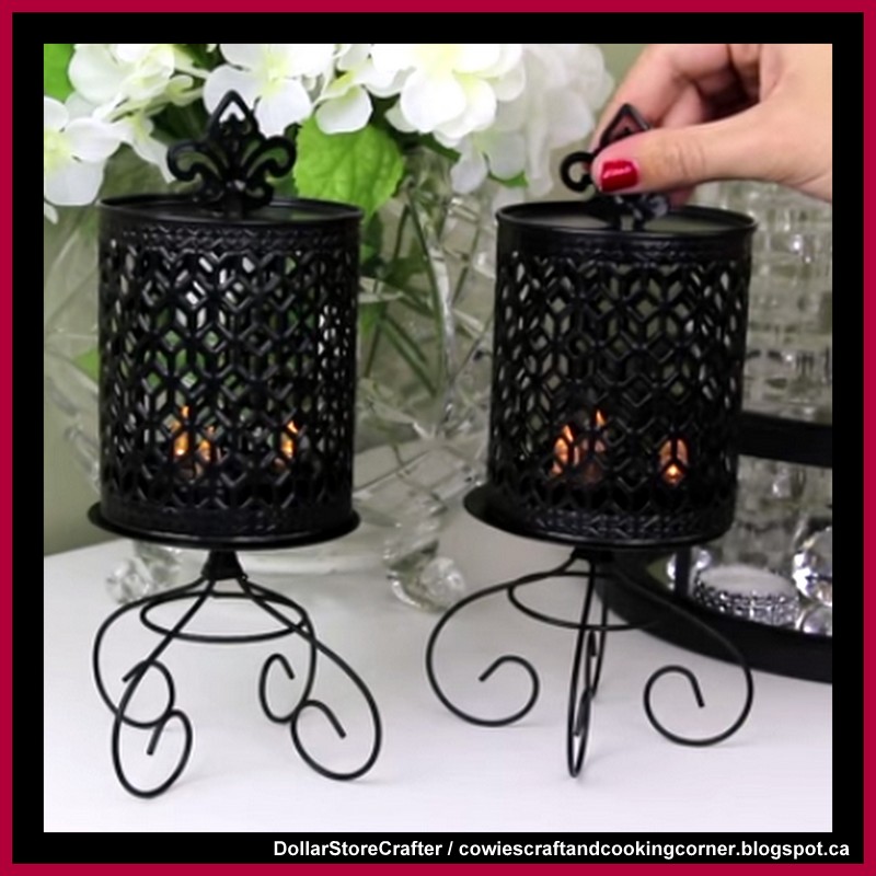 Dollar Store Crafter DIY Candle Holders From Dollar Tree Items