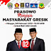 Kedatangan Capres Prabowo Di Gresik Mendapat Sambutan Luar Biasa