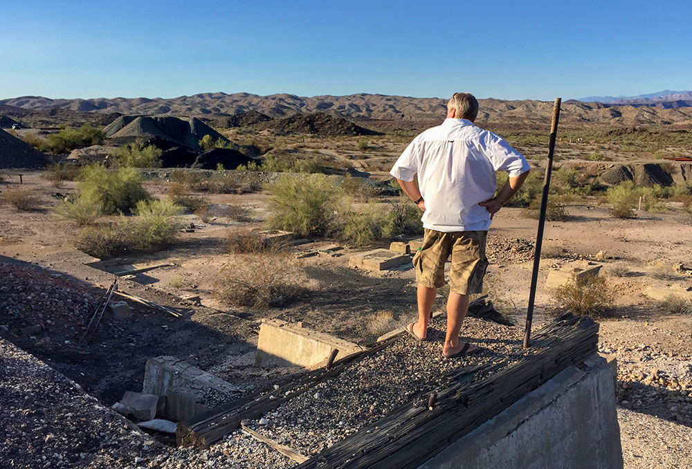 old copper mining town Parker Arizona abandoned ghost town