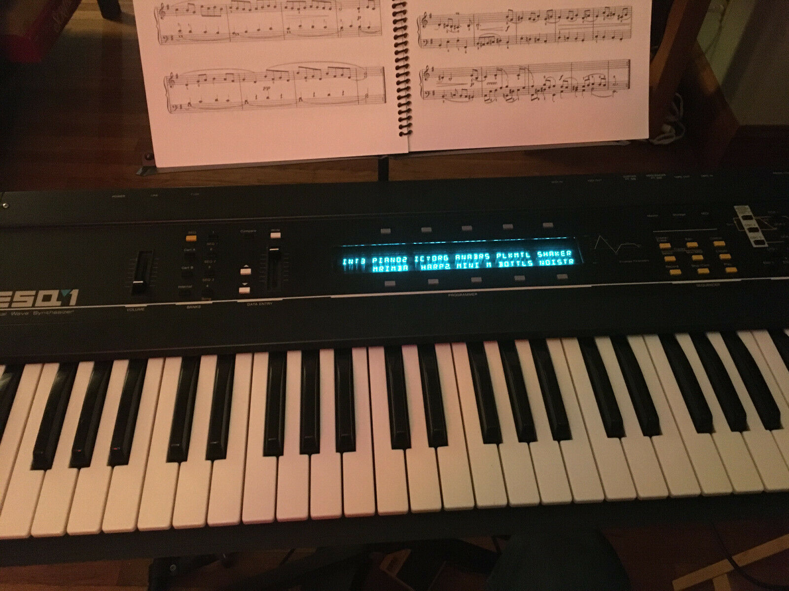 MATRIXSYNTH Ensoniq ESQ1 Workstation Synth Synthesizer w/ Sqx20