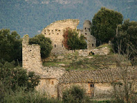 El conjunt de la masoveria i el Castell d'Esparreguera