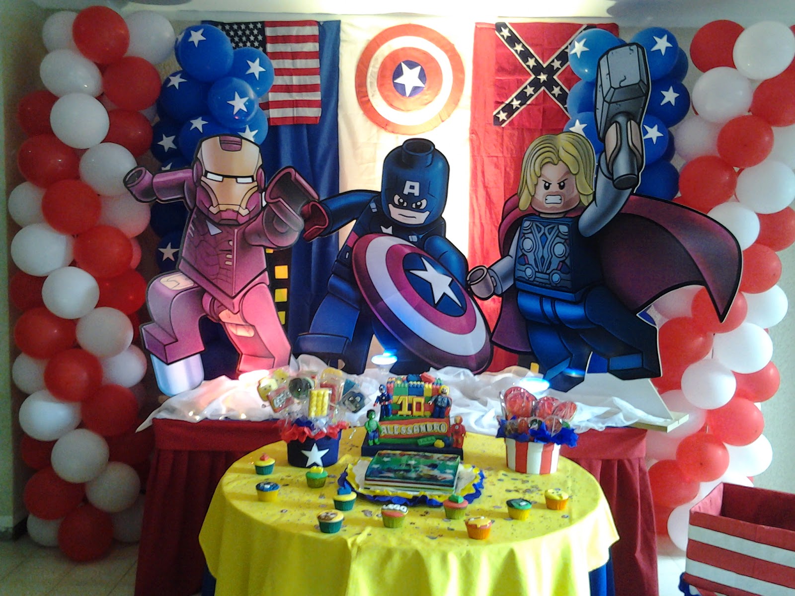 Decoración Fiesta Avengers  Cumpleaños de los vengadores, Fiesta de los  avengers, Fiesta de los vengadores