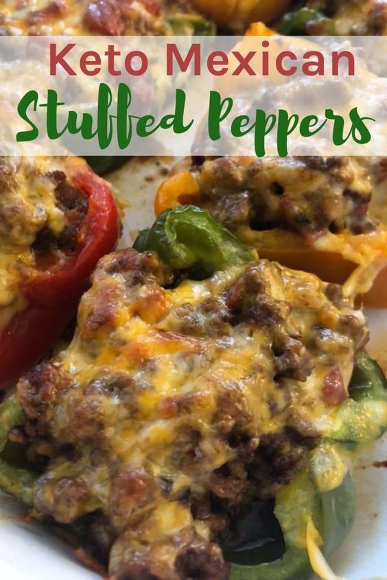 Keto Mexican Stuffed Peppers
