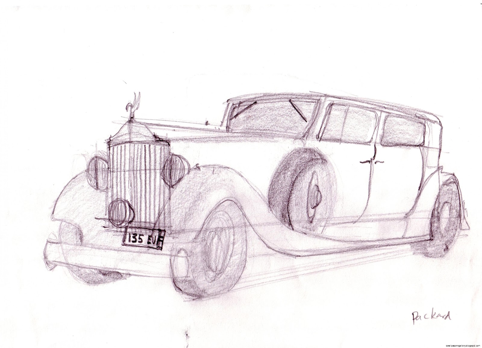 Cars Drawings In Pencil