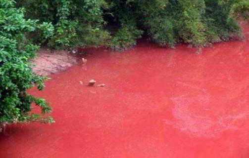  Apocalipse: Rio De Sangue Aparecem na China depois de uma tempestade