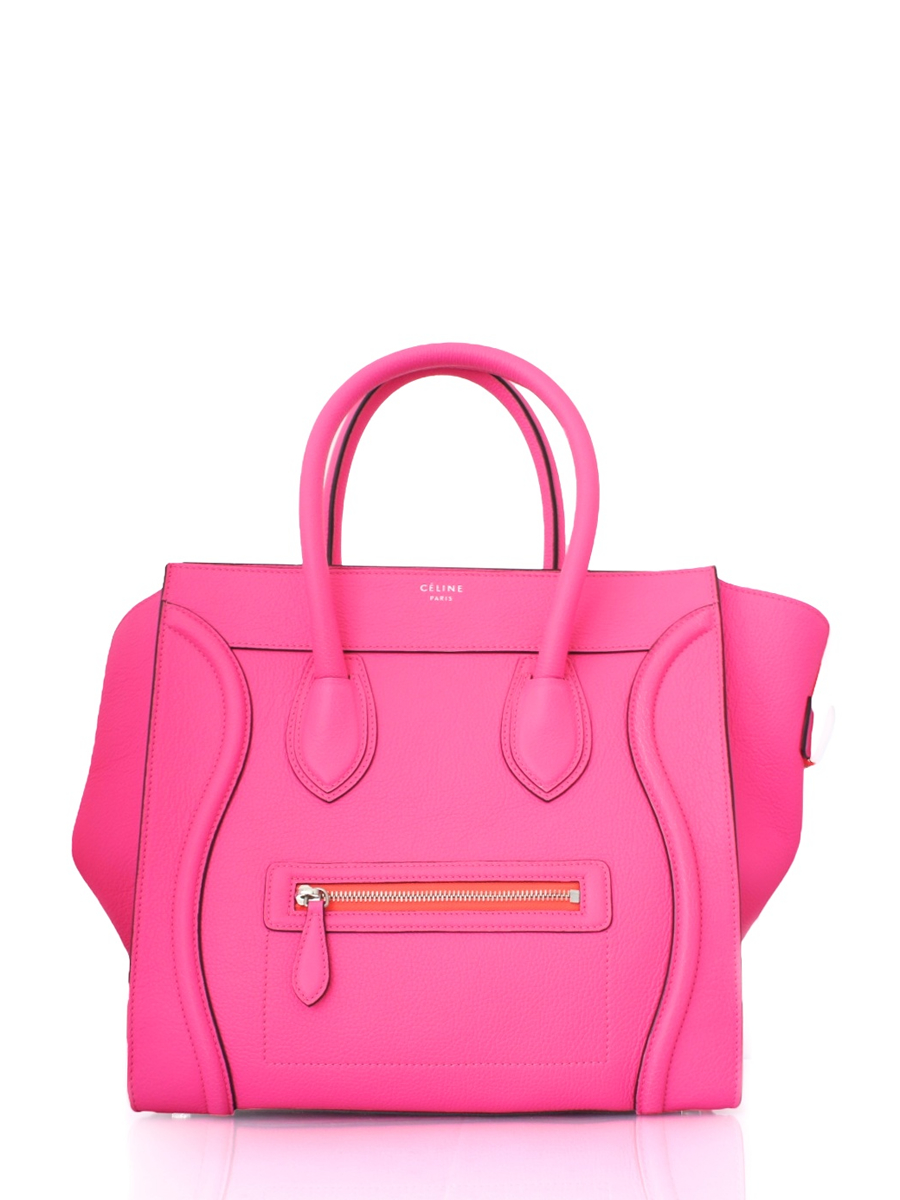 MilaneseGAL: Celine Boston Bag in Neon Pink