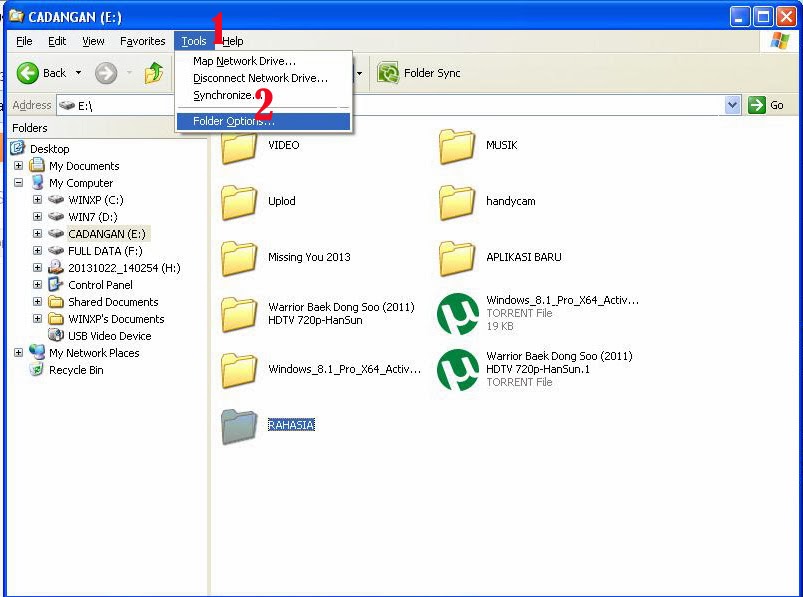 Cara Membuat Folder Tidak Bisa Dibuka Orang