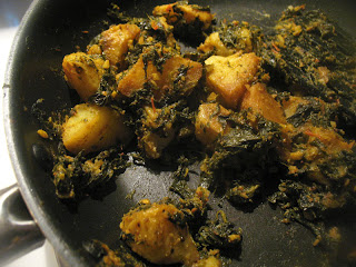 Saag Aloo (Spinach and Potato Curry)