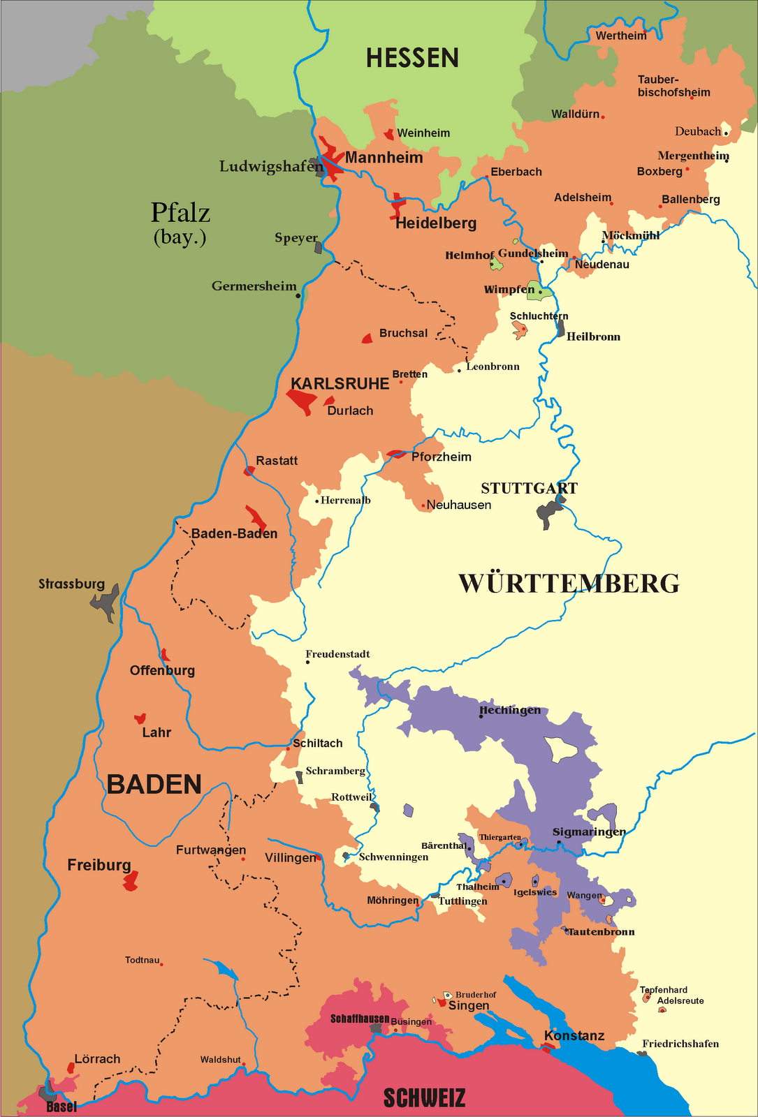 Big Blue 1840-1940: Missing B's-Baden Big Blue 1840-1940: Missing B's-Baden