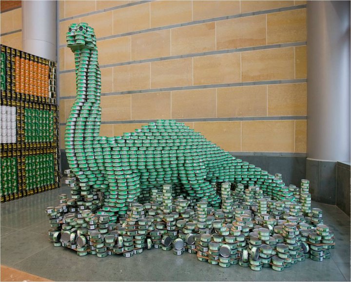 Canstruction Food Can Sculptures