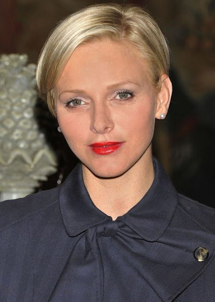 Princess Charlene attended the Ladies Lunch Monte Carlo for Princess Stephanie Youth association
