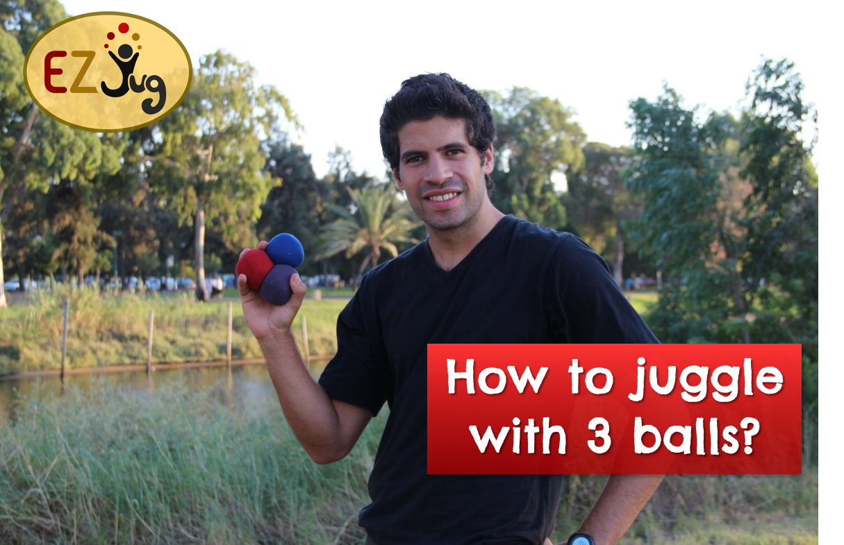 Learning how to juggle how to juggle with Three balls?