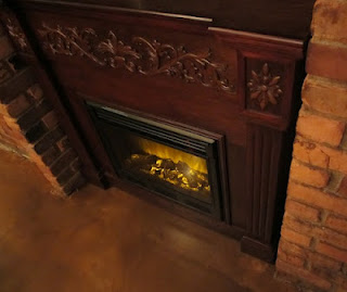 fire place Green Dot Stables