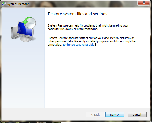 восстановление системы system32