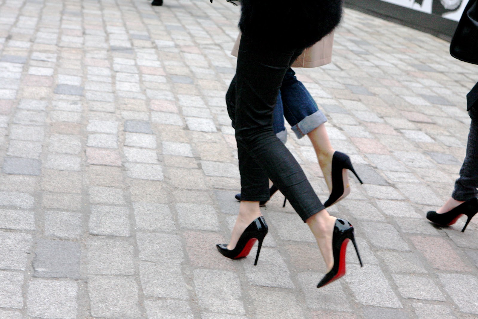 walking in very high heels