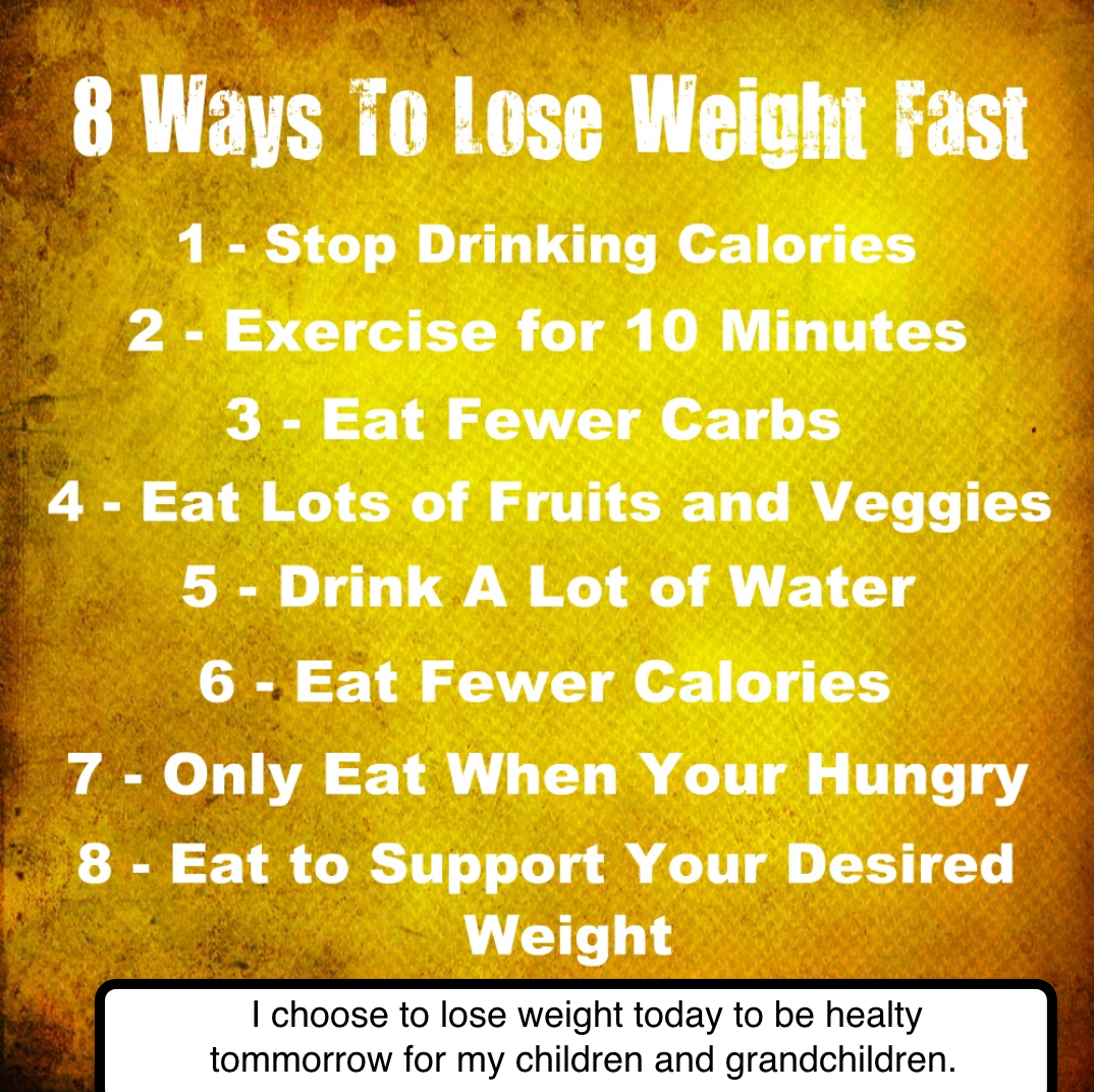 Home ways to reduce weight