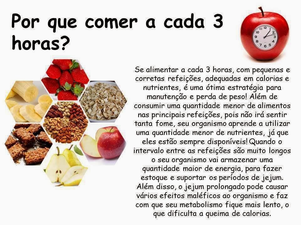 Que comer cada 3 horas