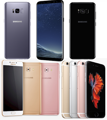 Galaxy S8 VS Google Pixel, LG G6, iPhone 7 Plus, OnePlus 3T and samsung Galaxy S8+