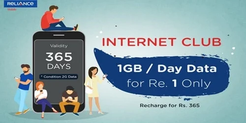 One year validity pack 1GB per day for 365 days