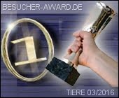 Besucher-Award Kategorie Tiere (März 2016)