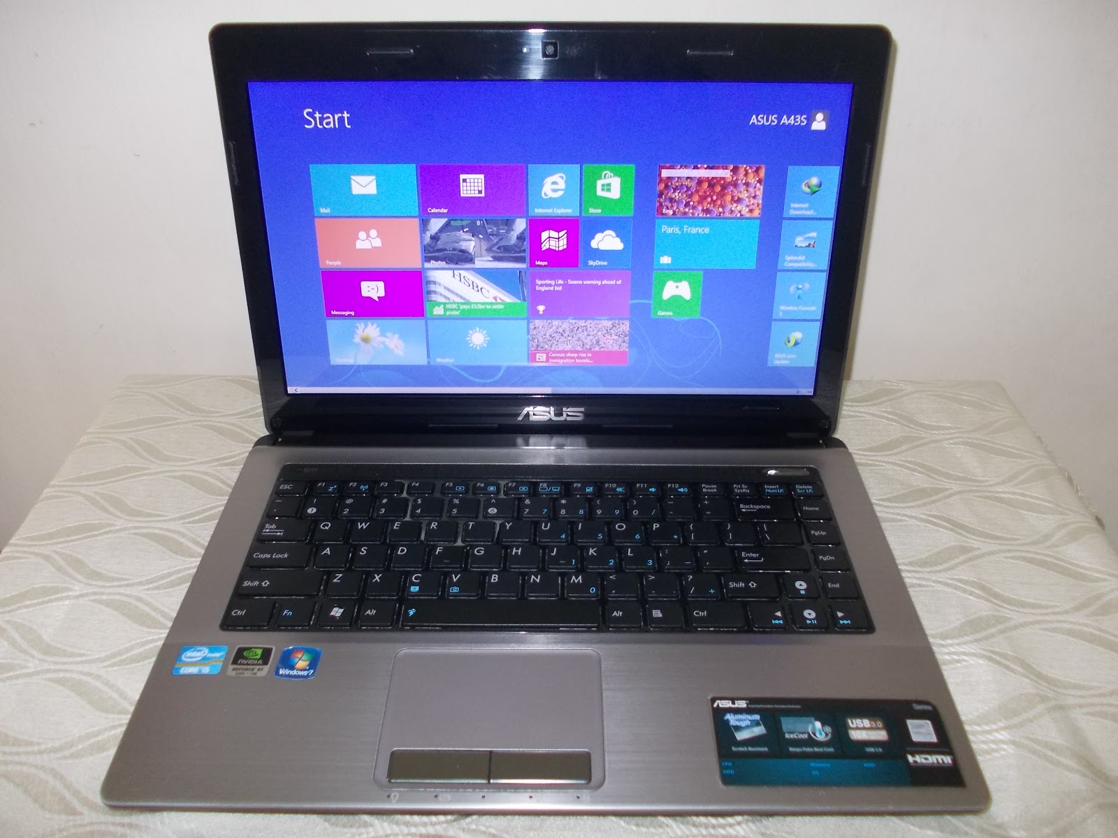 Three A Tech Computer Sales and Services: Laptop Asus A43S Core i5 (RM