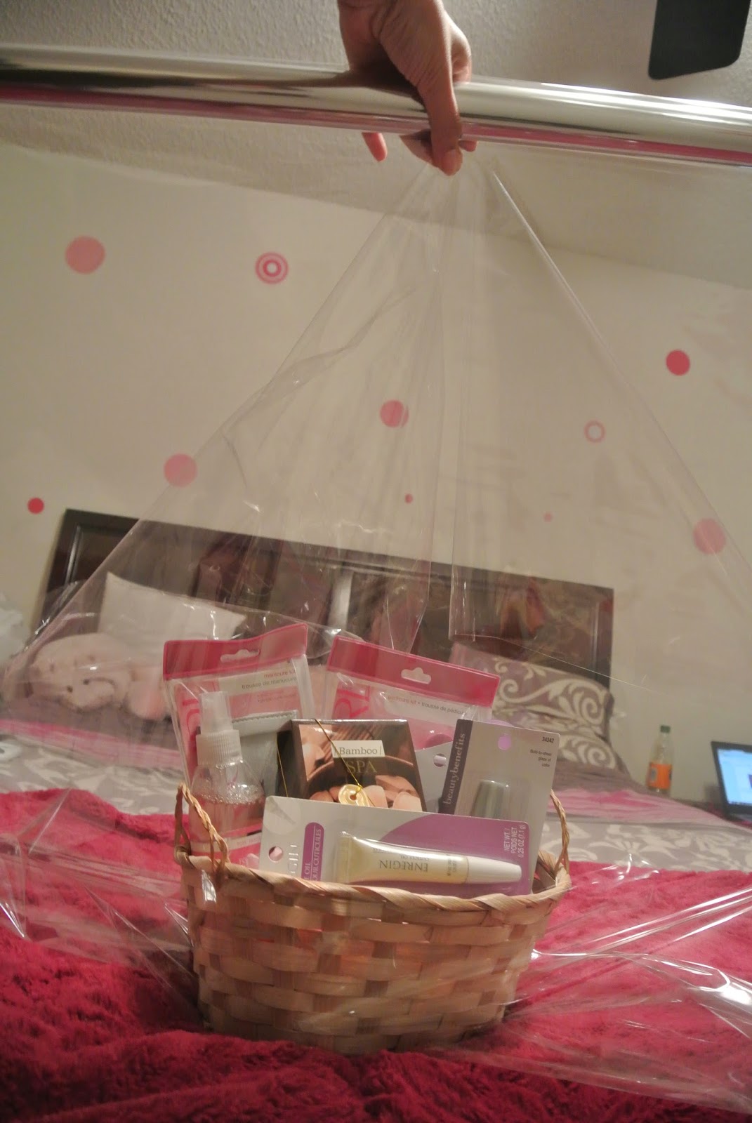 Lifestyle Inspirations DIY mani/pedi gift basket it's super cheap!