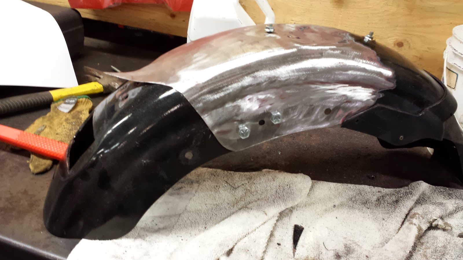 The greasy shop rag Sportster Rear Fender Redo