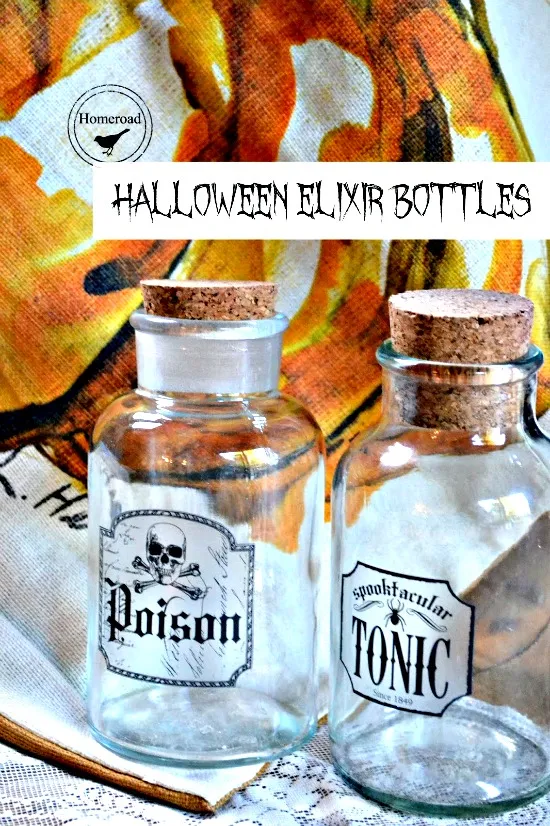 Elixir Bottles for Halloween
