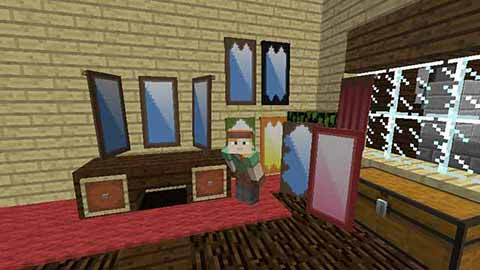 マインクラフト 旗を利用した鏡 ミラー の作り方 マイクラマルチプレイ日記ブログ