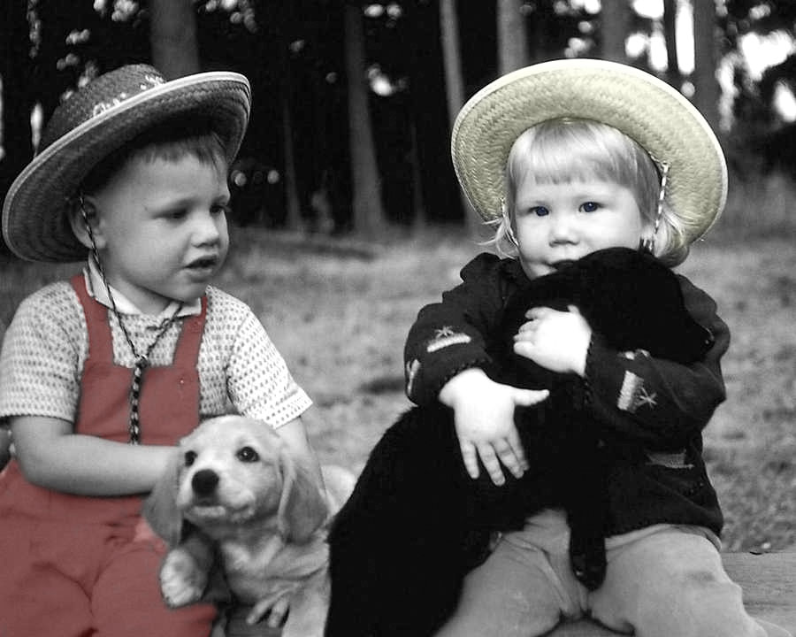 Brenda Colorized black & white picture