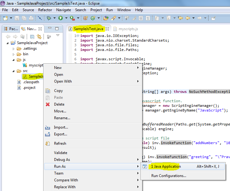 Java - Call javascript functions from java | Automation Home